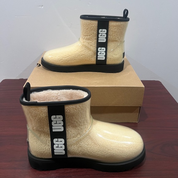 Ugg, Women, Classic Clear Mini, 1113190, Cream & Black - Picture 5 of 13